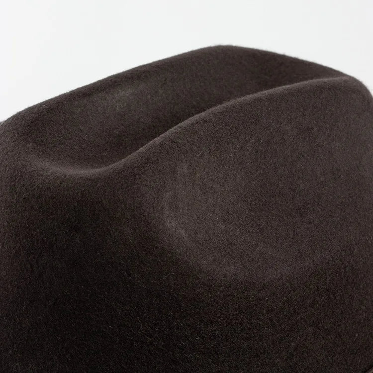 USPOP Autumn Winter Western Cowboy Hat Unisex Casual Studded Wool Felt Hat with Belt  Large Size Fedora Available in Sizes S-XL