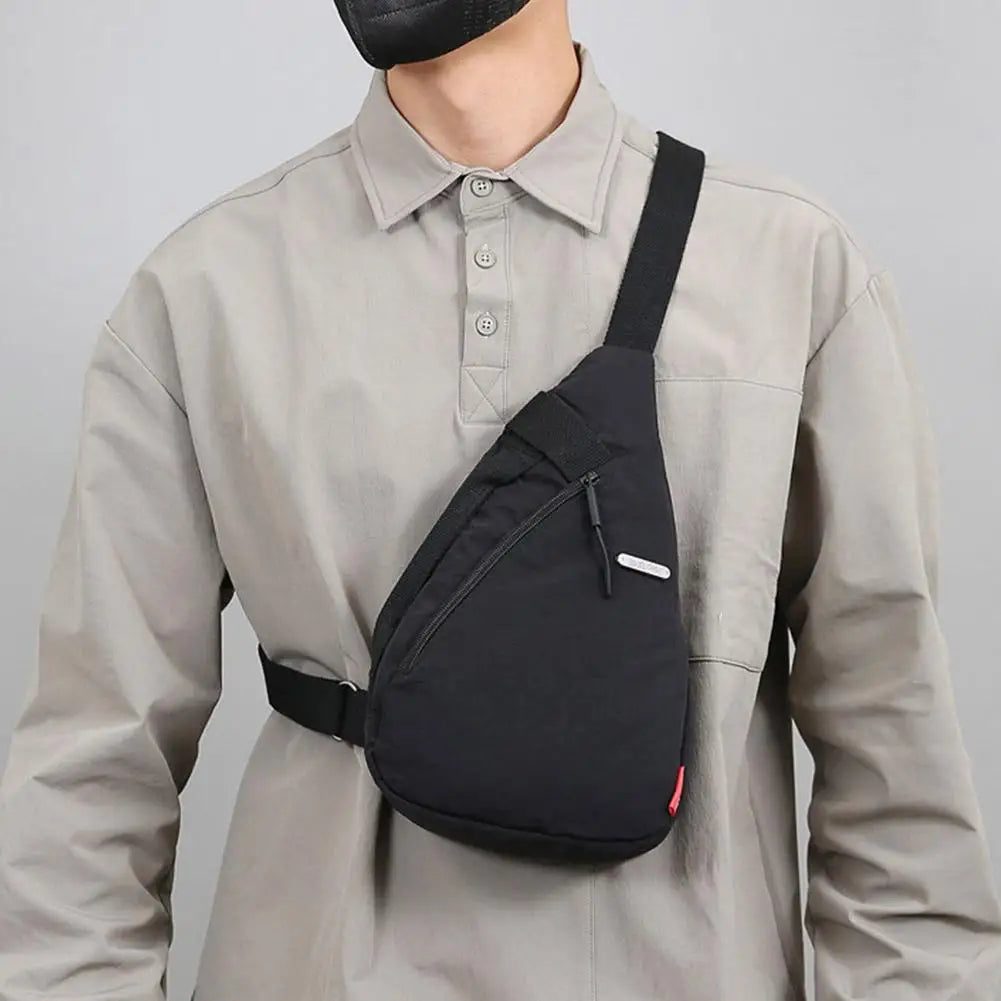 Unisex Sports Casual Crossbody Bag Fashionable Large-capacity Cycling Bag  Chest Bag Portable Shoulder Bag Sporty Phone Bag