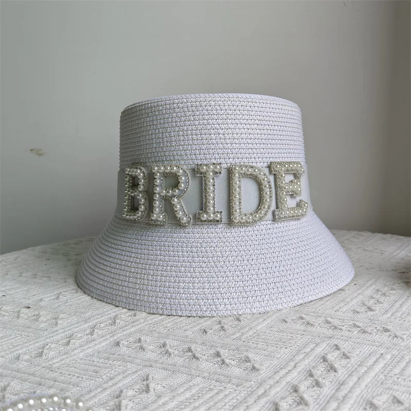Bridal Malan Flower Style Cowboy Hat All Kinds of Hats for All Seasons Summer Beach Hat Elegant Cowboy Hat Pearl Accessories