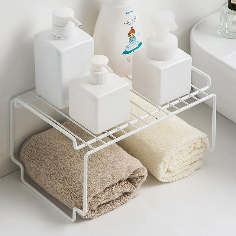 Stackable Iron Kitchen Shelving Cupboard Dish Rack Kitchenware Seasoning Storage Rack Kitchen Organizer Rack