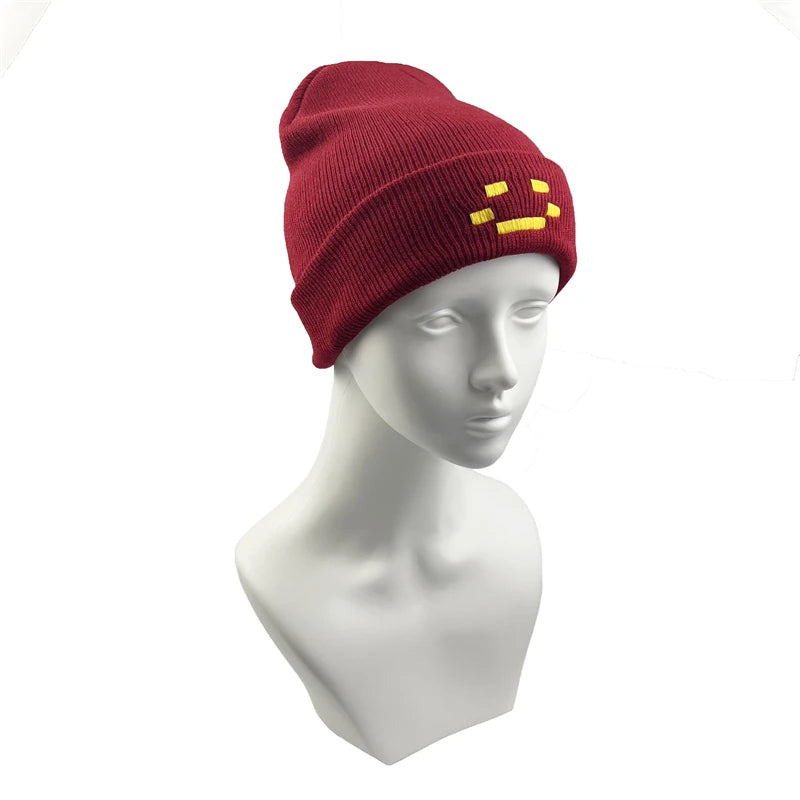 Autumn Winter Women Men Embroidery Knitted Hat Quackity Warm Beanies Hats It Makes You Look Cool