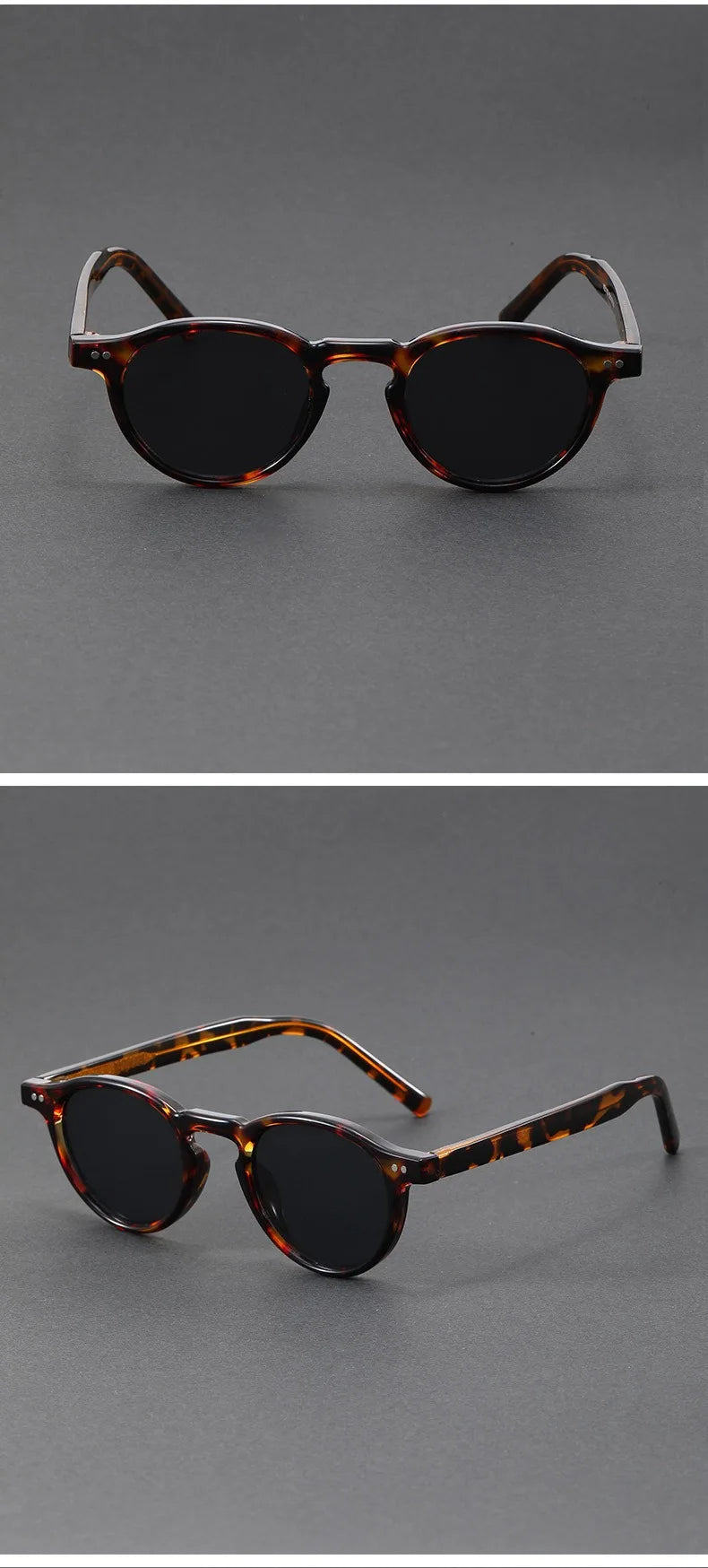 Polarized Sunglasses Men TR90 Frame Acetate Fashion Sun Glasses Women Unisex Trend Decoration European Style Grey Brown