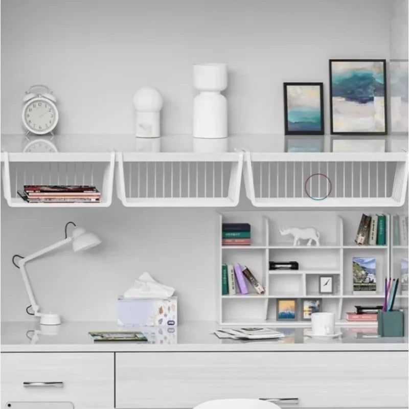 1PC Off-The-Shelf KitchenTiered Storage Shelf Student Dormitory Wardrobe Dormitory Desk Storage Hanging Basket Organizer Kitchen