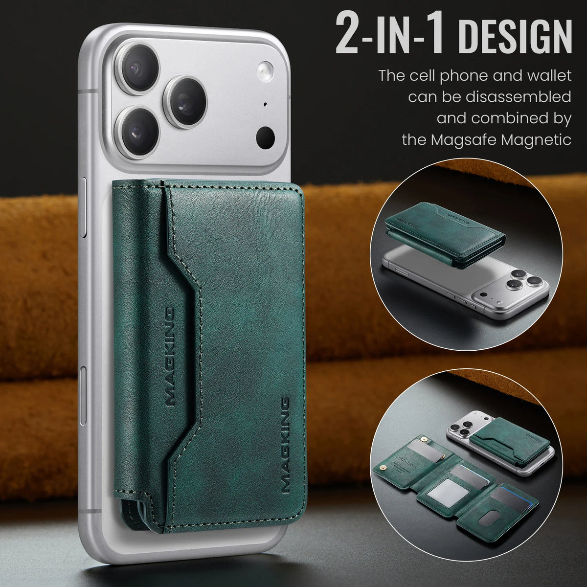 MagSafe Wallet RFID Blocking Magnetic Card Holder