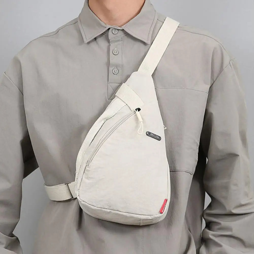 Unisex Sports Casual Crossbody Bag Fashionable Large-capacity Cycling Bag  Chest Bag Portable Shoulder Bag Sporty Phone Bag