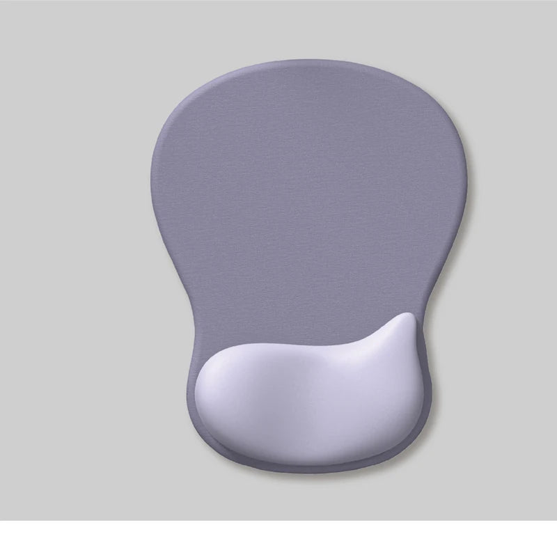 Comfortable Mouse Pad with Gel Wrist Rest Ergonomic Mouse Pad for Pain Relief Smooth Wrist Support Surface and Non-Slip PU Base