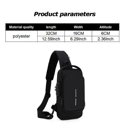 Anti-Theft USB Sling Bag – view 7