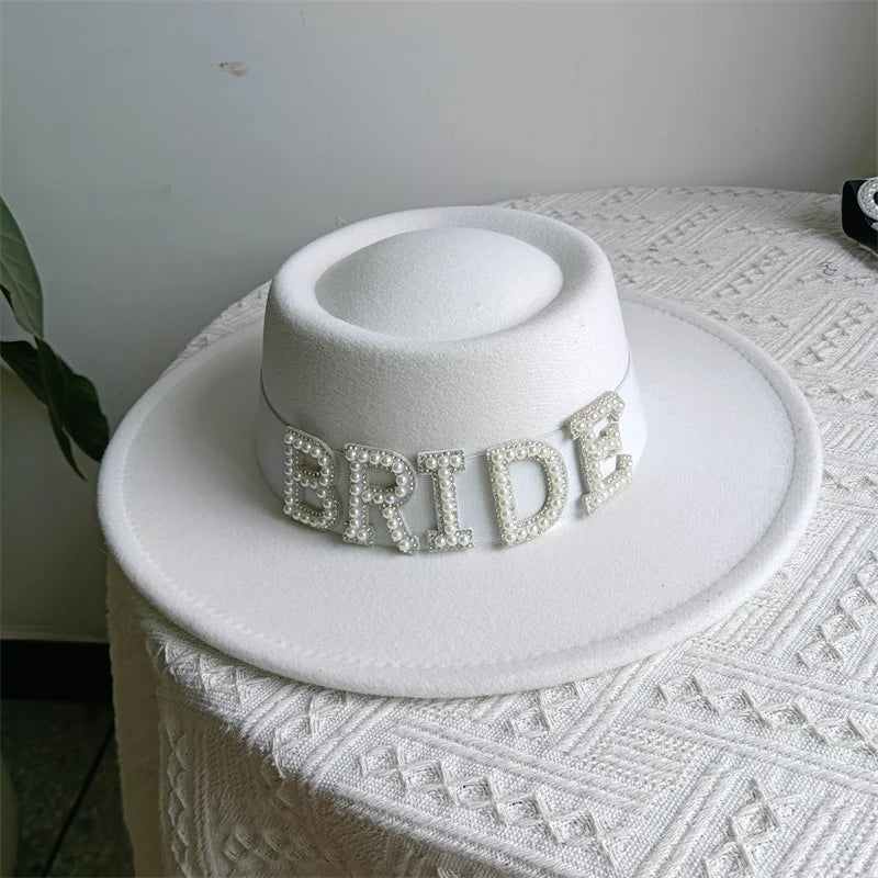 Bridal Malan Flower Style Cowboy Hat All Kinds of Hats for All Seasons Summer Beach Hat Elegant Cowboy Hat Pearl Accessories