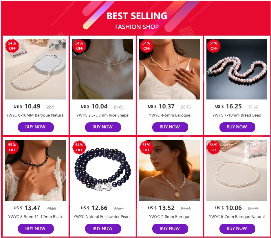 YWYC 4-5mm Baroque Freshwater Pearl Necklaces 38cm 45cm 50cm 925sterling Silver Necklaces Jewelry Gift 2026 New Arrivals