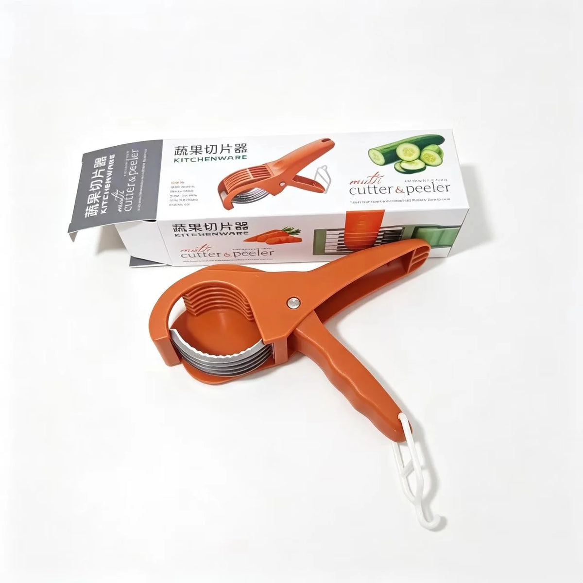 HUIDASHUN New Kitchen Stainless Steel Fruit and Vegetable Slicer Multifunctional Vegetable Salad Fruit Slicer