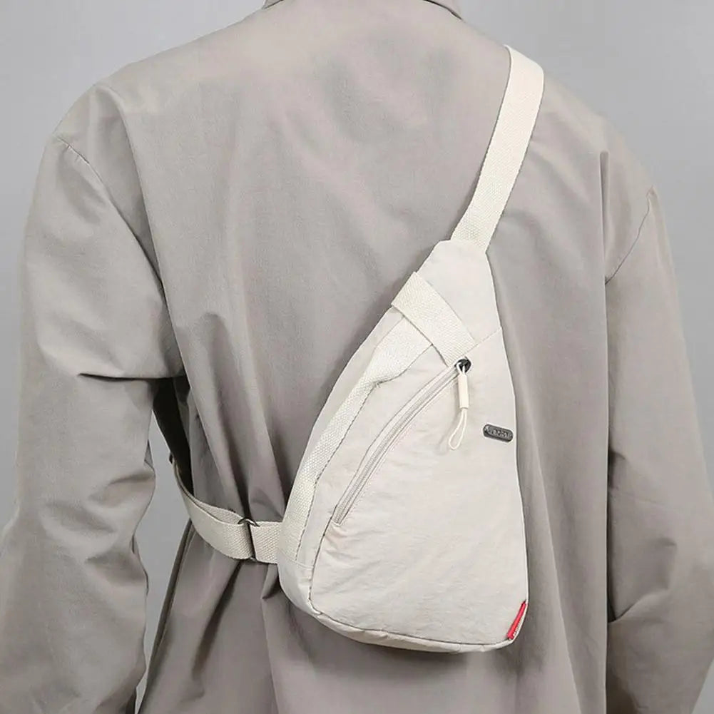 Unisex Sports Casual Crossbody Bag Fashionable Large-capacity Cycling Bag  Chest Bag Portable Shoulder Bag Sporty Phone Bag