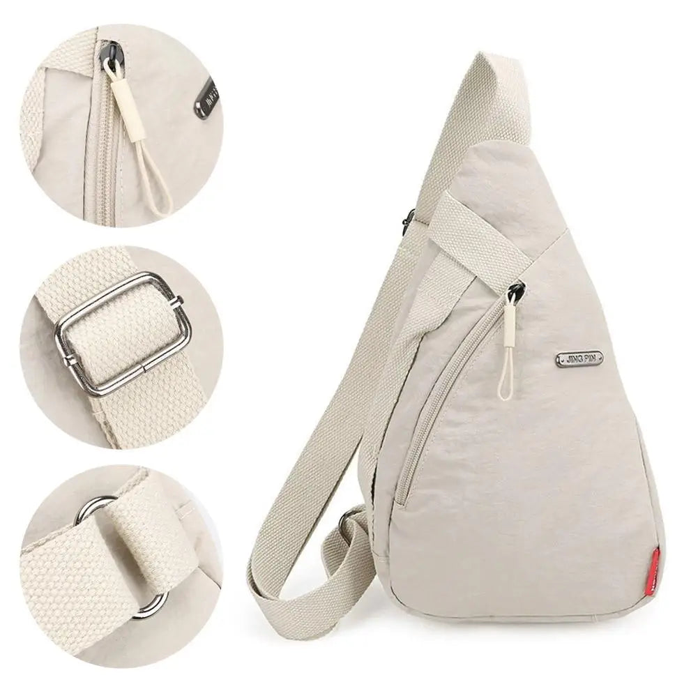 Unisex Sports Casual Crossbody Bag Fashionable Large-capacity Cycling Bag  Chest Bag Portable Shoulder Bag Sporty Phone Bag