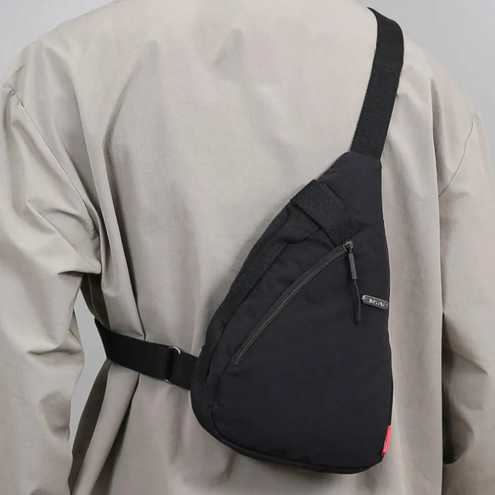 Unisex Sports Casual Crossbody Bag Fashionable Large-capacity Cycling Bag  Chest Bag Portable Shoulder Bag Sporty Phone Bag