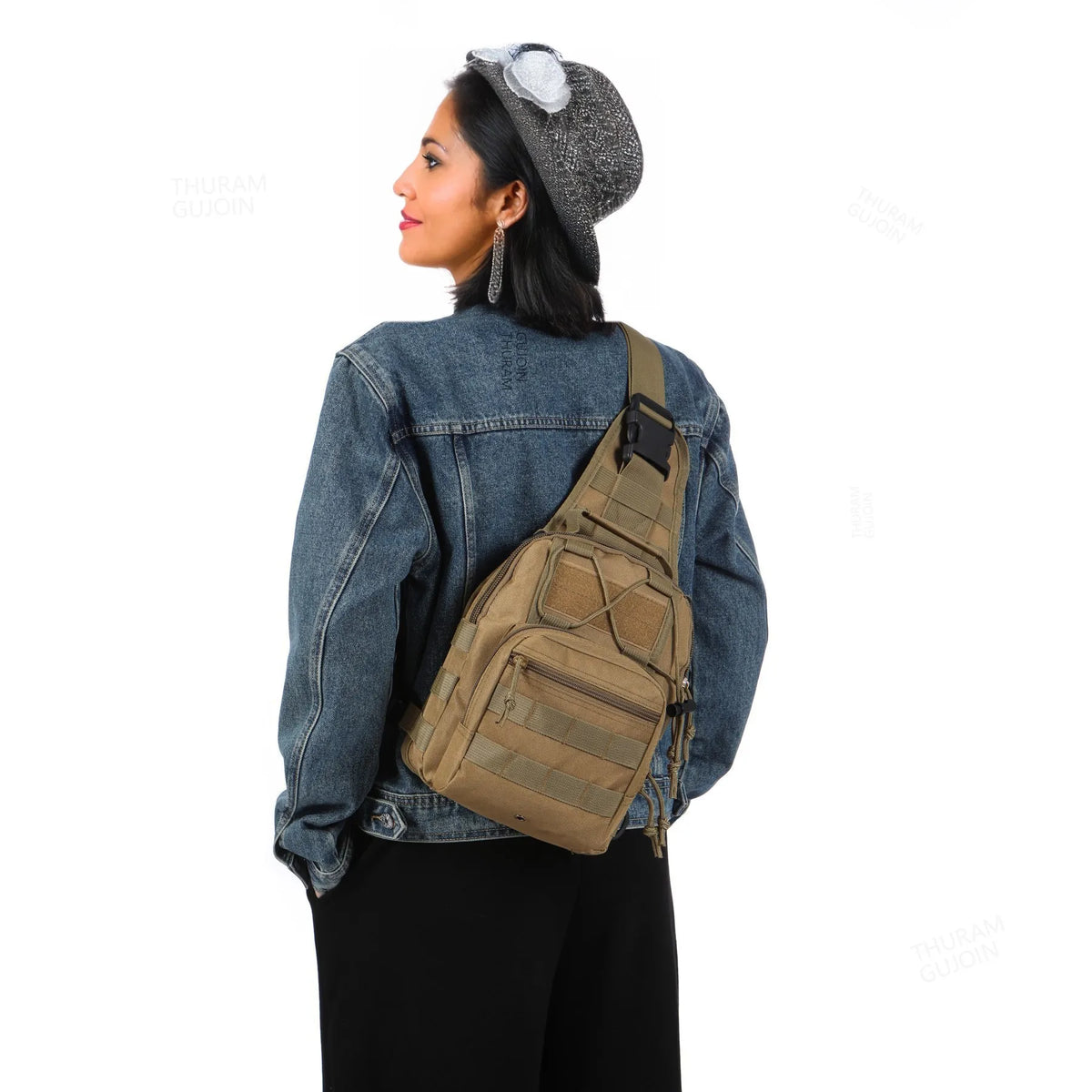 THURAM Outdoor Tactical Bag Backpack Sport Bag Pack Sling Shoulder Backpack for Every Day Carry