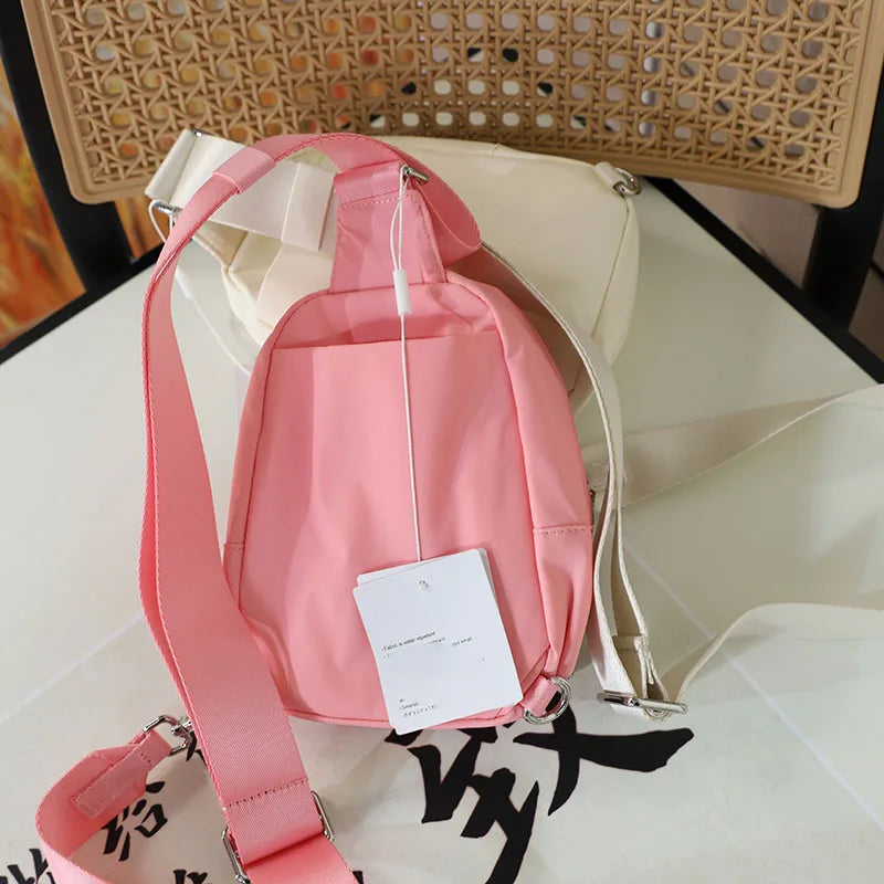 Adjustable Crossbody Chest Bag Travel Single Shoulder Bag Multifunctional Sling Bag Polyester Zipper Closure Casual Leisure