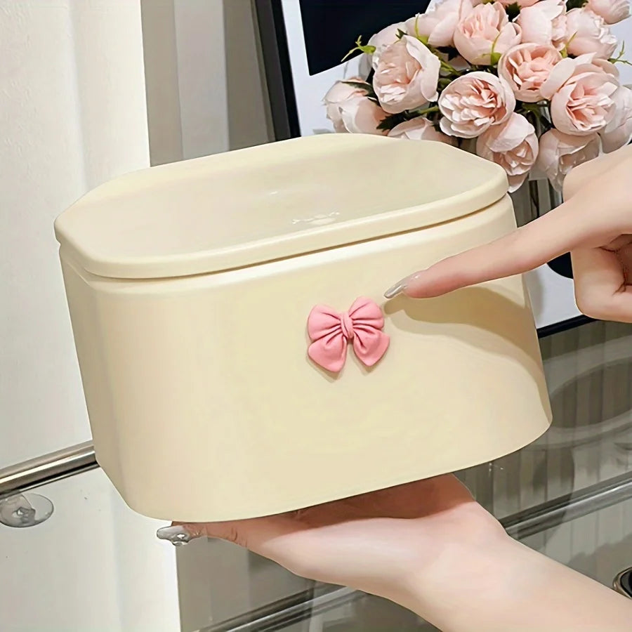Hair Accessories Organizer for Girls, Hair Tie Organizer for Headband, Bows, Swab Organization, Storage Box Bathroom Containers