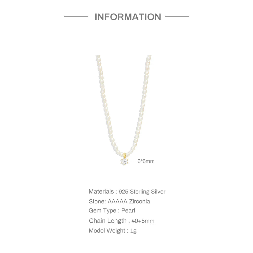 CANNER New 925 Sterling Silver Mini Zircon Pendant Necklaces Chain For Women Necklace Chains Fine Jewelry Gift Collares подвеска