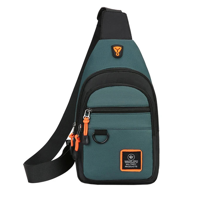 Men Chest Bag Large Capacity One Shoulder Crossbody Backpack Outdoor Sports Leisure Fashion Small Sling Bag For Men