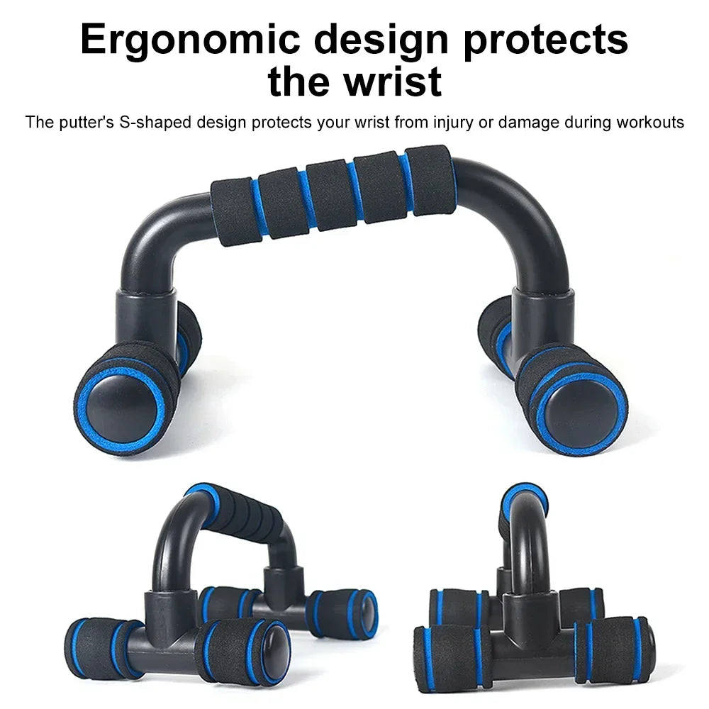 H-shaped Push-Up Stand Assist Trainer, Foldable Fitness Equipment for Chest Abdomen Arms and Back Training, Fitness Equipment