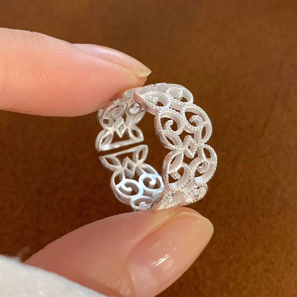 Sam Panda 925 Sterling Silver Rings For Women Men Fine Jewelry Finger Adjustable Open Wing Shape Ring For Party Birthday Gift
