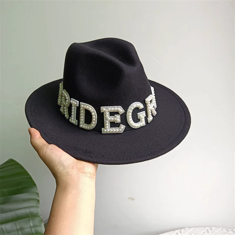 Bridal Malan Flower Style Cowboy Hat All Kinds of Hats for All Seasons Summer Beach Hat Elegant Cowboy Hat Pearl Accessories