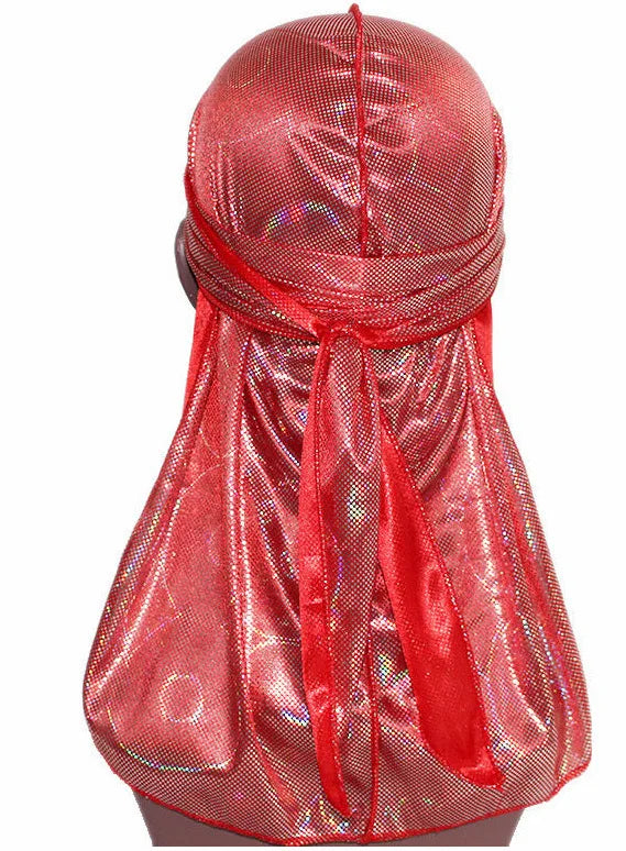 Satin Floral Printed Headband Scarves for Women Hair Accessories Mens Doo Rag Durag Long Tail Cap Bandana Turban Unisex Headwear