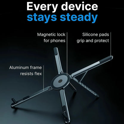 3-in-1 Magnetic Phone Holder, Selfie Stick & Tripod – view 11