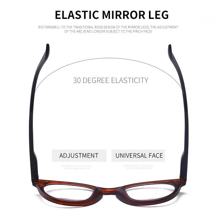 Retro Leopard Oval Frame Reading Glasses For Men&Women Clear Lens Presbyopia Eyeglasses Eyewear With Diopter+1.0 to 4.0