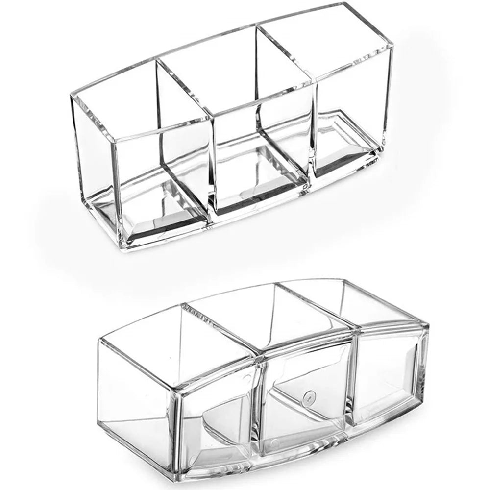 Transparent lipstick Cosmetic Makeup Acrylic Makeup Brush Tool Storage Box Case Make-up Brush Holder Table Organizer Makeup Tool