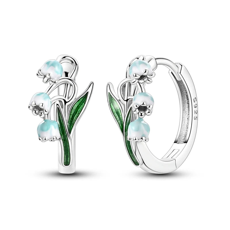 Original 925 Sterling Silver Women Hoop Earrings High Quality Shine Zircon U Shaped Classic Style Earring For Women Jewelry Gift