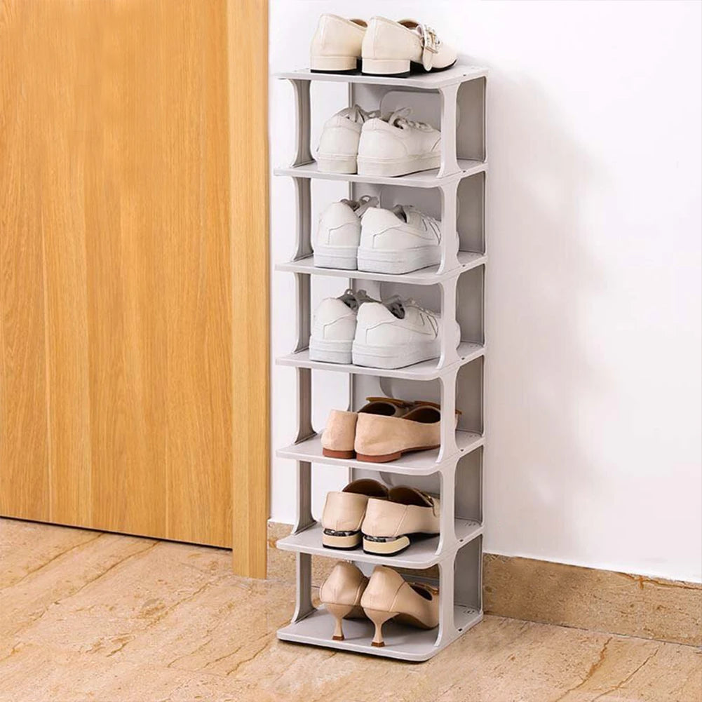 【Breeins】4/6-Tier Stackable Shoes Rack For Entryway Shoes Storage Organizer Shelf Home Decoration