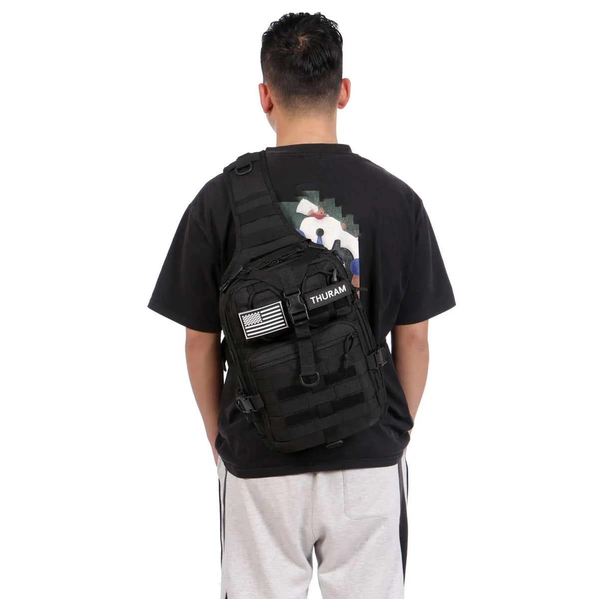 THURAM 8L/15L Outdoor Tactical Bag Backpack Sport Bag Pack Sling Shoulder Backpack Tactical Bag for Every Day Carry