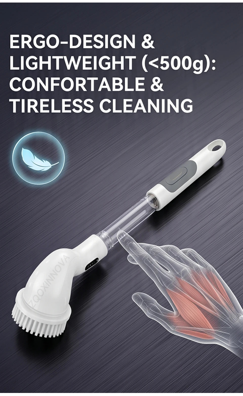Household Cordless Spin Scrubber Multipurpose Cleaning Brush  Kitchen Gadgets Hair Brushes Bathroom Broom Toilet Electric Mops