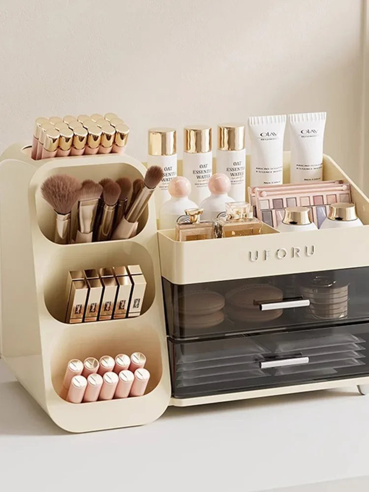 Makeup Organizer With Drawers Large Cosmetic Skincare Jewelry Perfume Storage Box For Home Countertop Vanity Bathroom Bedroom