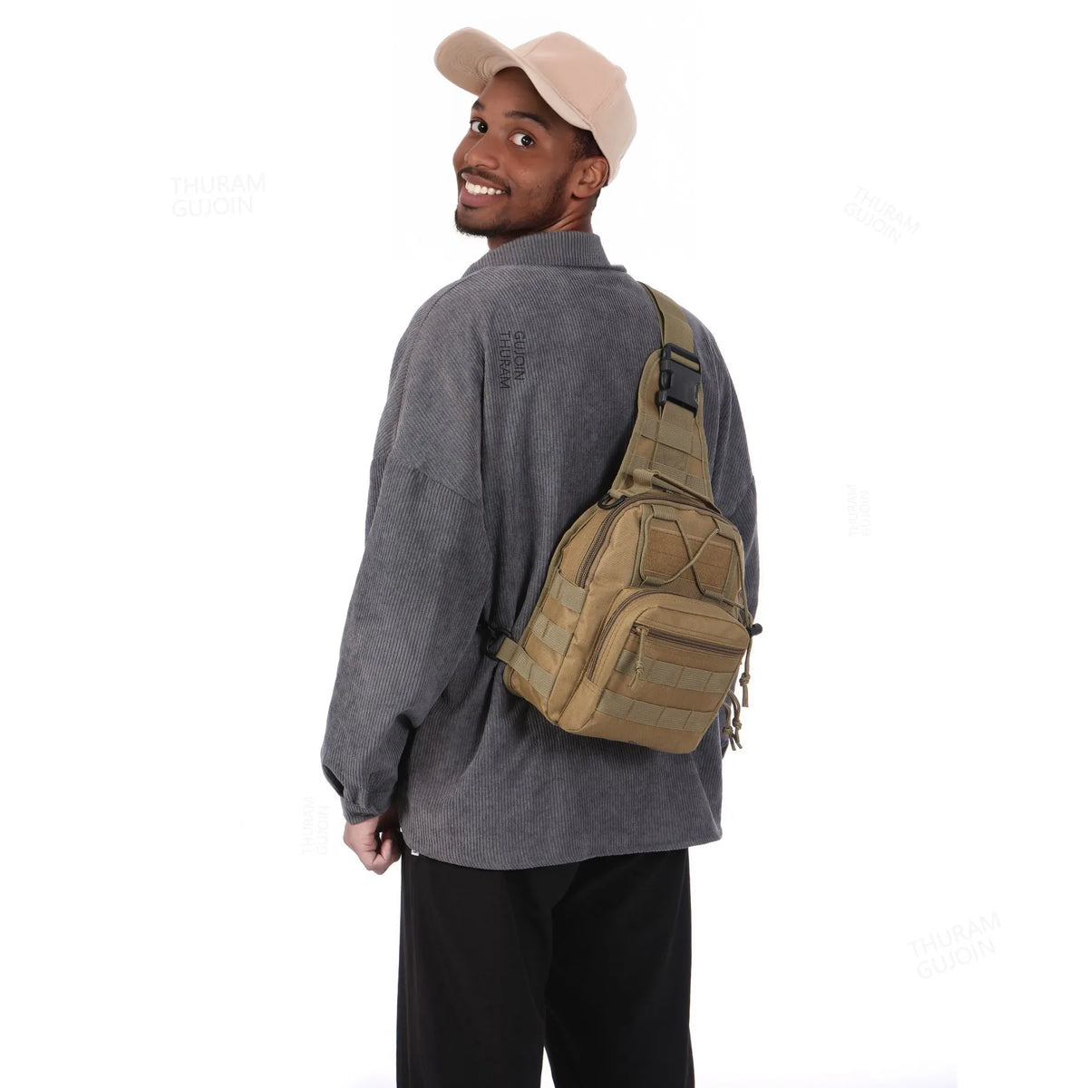 THURAM Outdoor Tactical Bag Backpack Sport Bag Pack Sling Shoulder Backpack for Every Day Carry