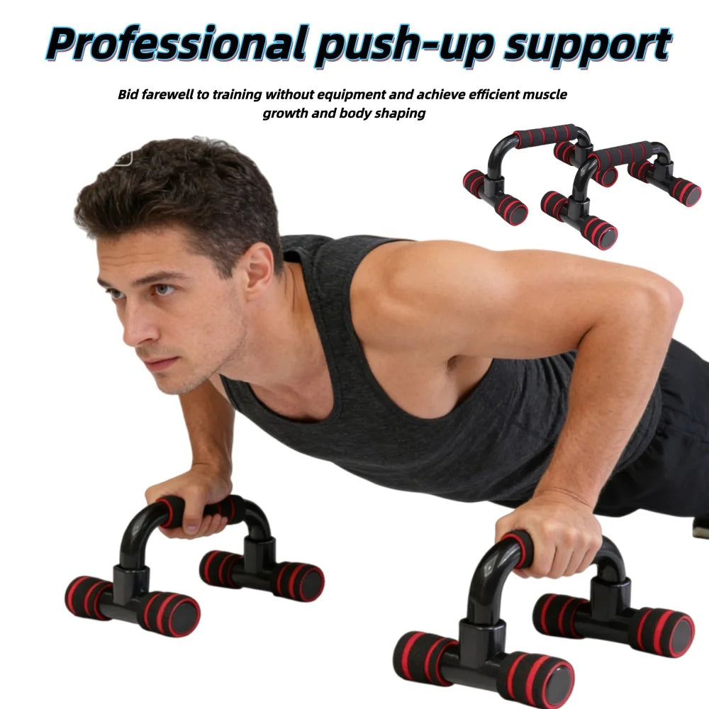 H-shaped Push-Up Stand Assist Trainer, Foldable Fitness Equipment for Chest Abdomen Arms and Back Training, Fitness Equipment