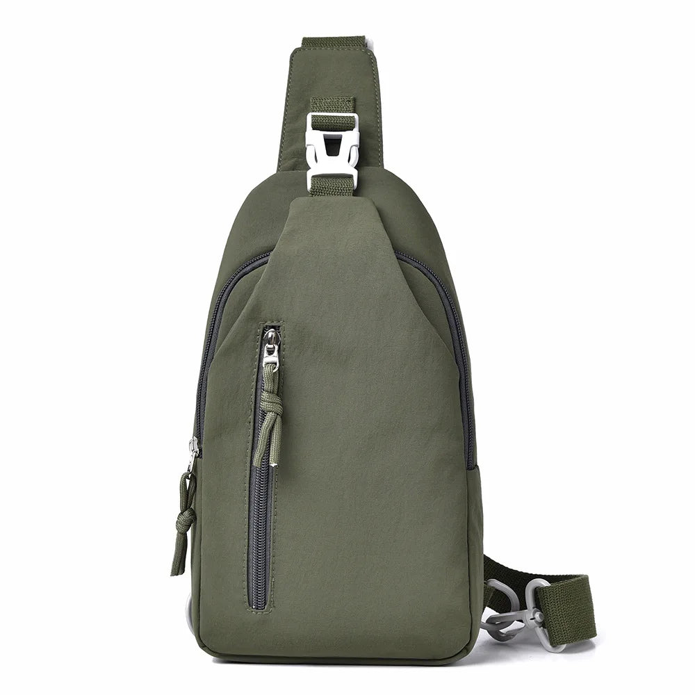 women's chest bag, men's casual single shoulder cross shoulder bag, anti splash trendy chest smart commuting travel cycling bag