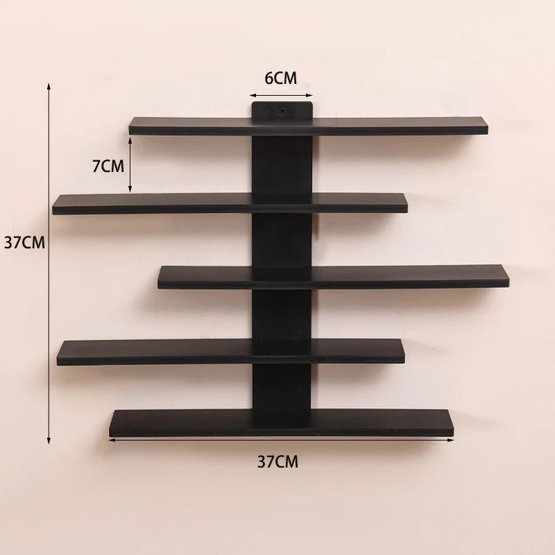 Adjustable Wall-mounted Display Stand for Action Dolls, Small Building Blocks and Collectibles - Modern Indoor Storage Shelf