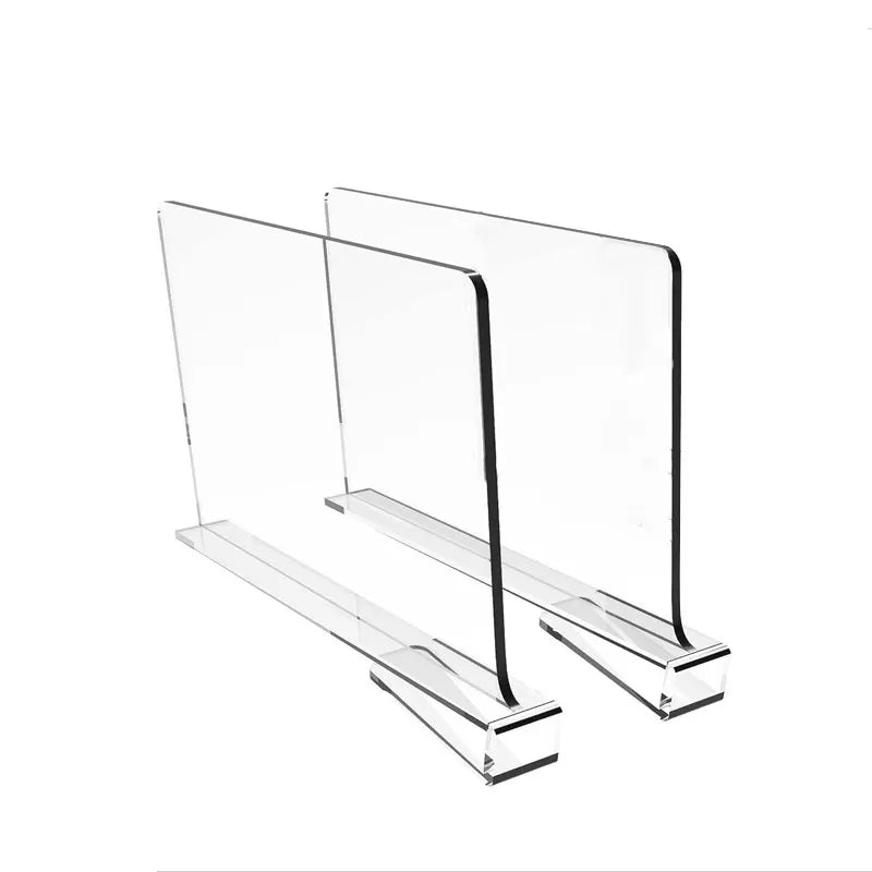 6/4/2/1pcs Transparent Closet Shelf for Wardrobe Organizer Cloth Divider Cupboard Bookcase Divider Baffle Home Organizer