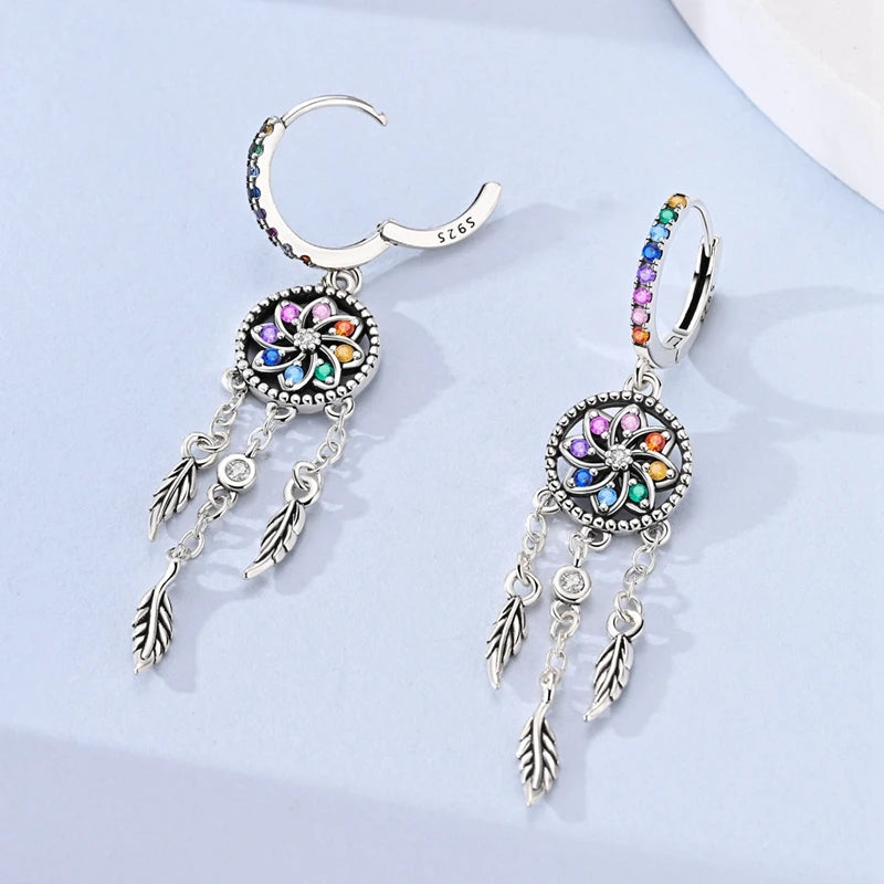 Original 925 Sterling Silver Women Hoop Earrings High Quality Shine Zircon U Shaped Classic Style Earring For Women Jewelry Gift