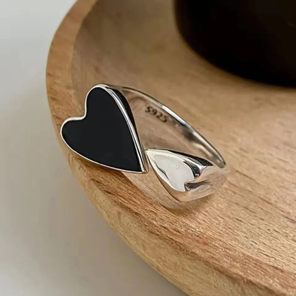Sam Panda 925 Sterling Silver Rings For Women Men Fine Jewelry Finger Adjustable Open Wing Shape Ring For Party Birthday Gift