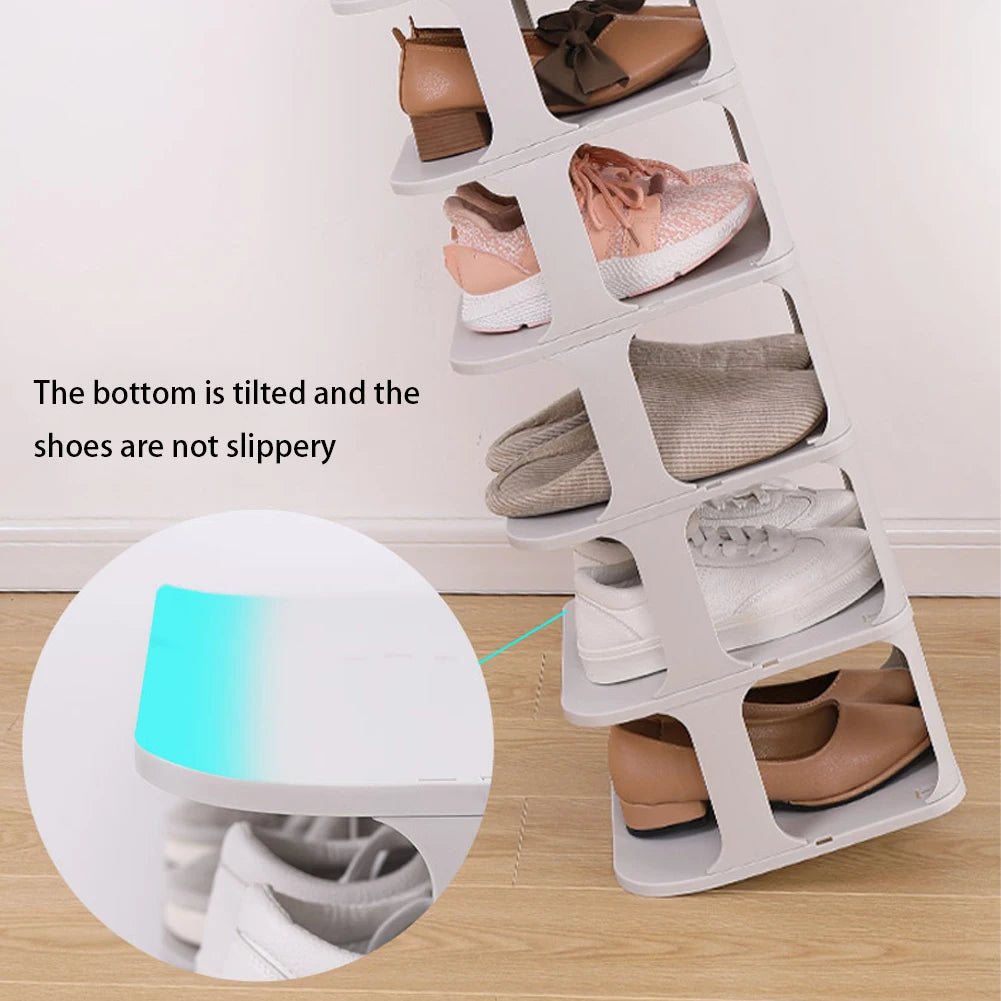 【Breeins】4/6-Tier Stackable Shoes Rack For Entryway Shoes Storage Organizer Shelf Home Decoration