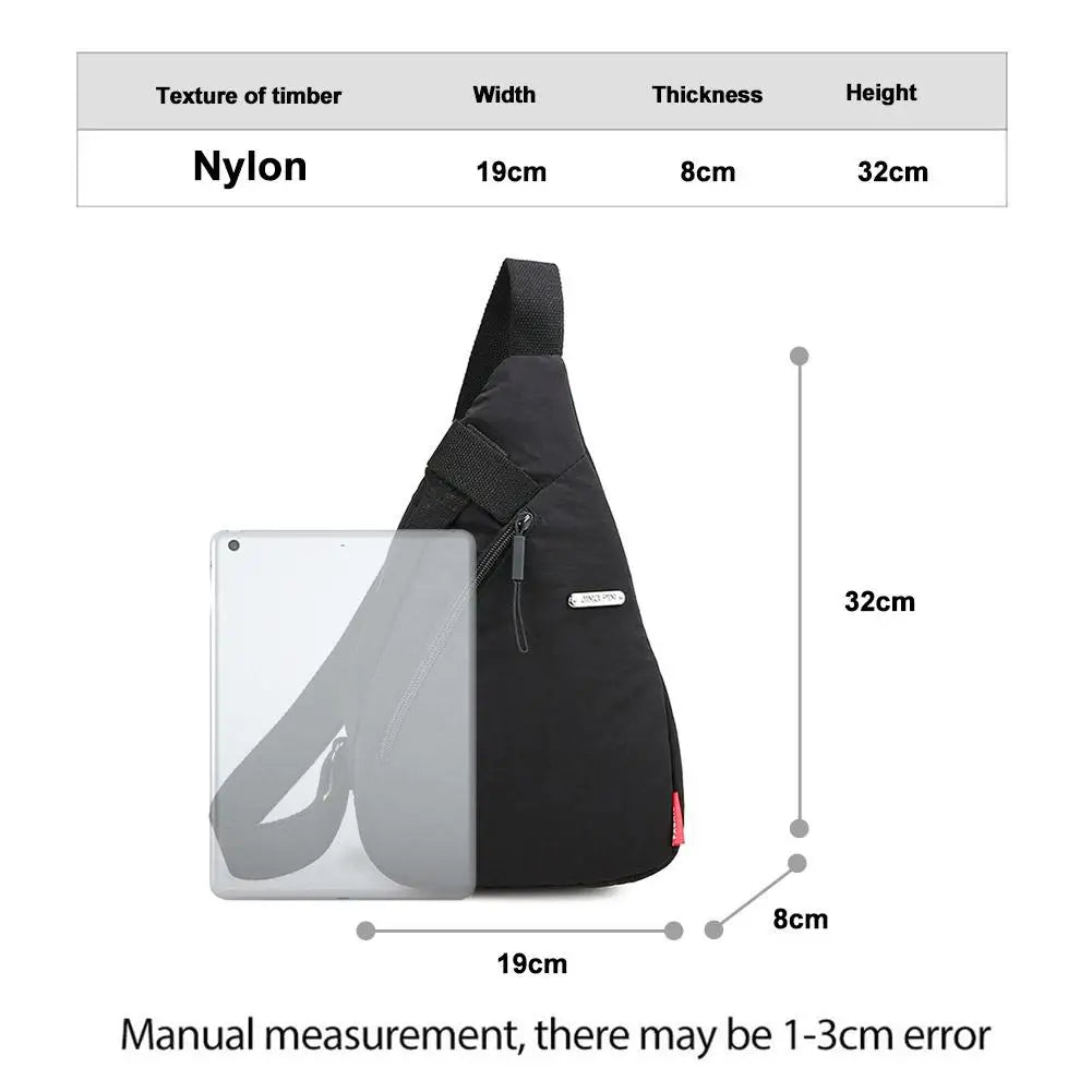 Unisex Sports Casual Crossbody Bag Fashionable Large-capacity Cycling Bag  Chest Bag Portable Shoulder Bag Sporty Phone Bag