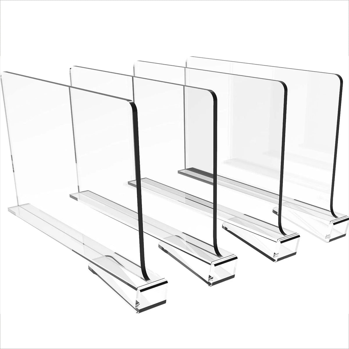 6/4/2/1pcs Transparent Closet Shelf for Wardrobe Organizer Cloth Divider Cupboard Bookcase Divider Baffle Home Organizer
