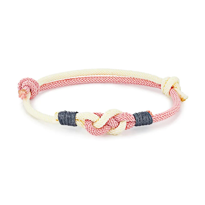 MKENDN Lucky Men Women Sauvignon Blanc knot Rope Bracelet For Lovers Distance Couple Bracelet Minimalist Yoga Meditation Gifts