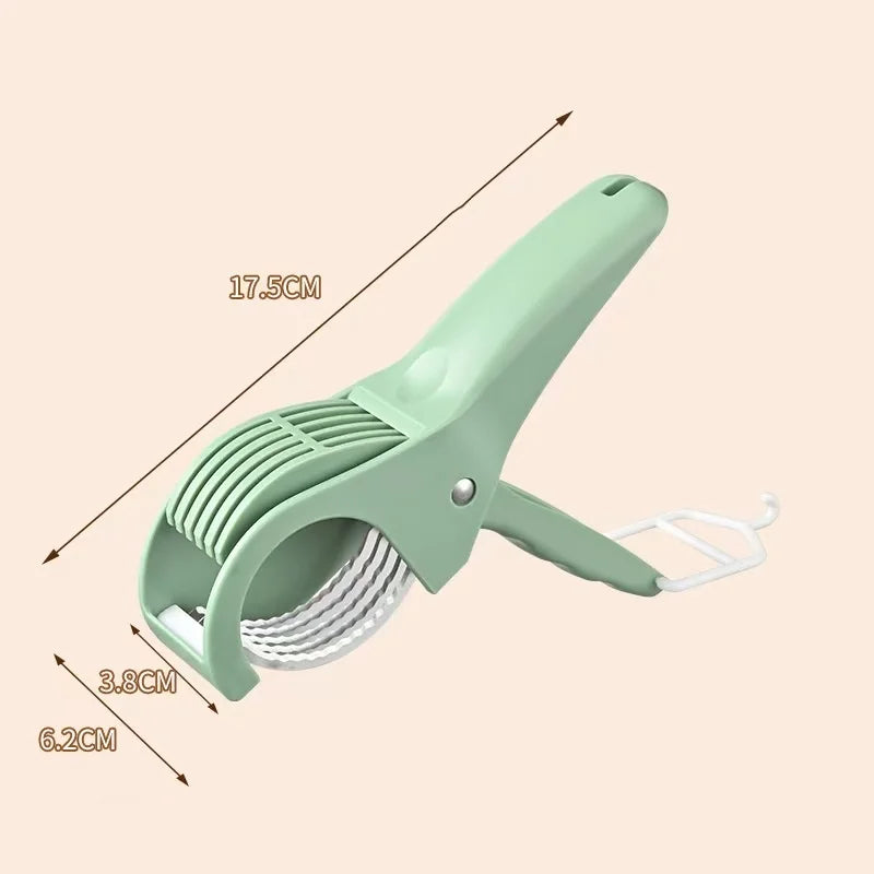 HUIDASHUN New Kitchen Stainless Steel Fruit and Vegetable Slicer Multifunctional Vegetable Salad Fruit Slicer
