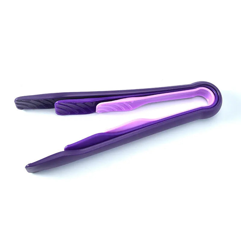 JCD 3pcs Plastics Food Tong Kitchen Tongs Non-slip Cooking Clip Clamp BBQ Salad Tools Grill Kitchen Accessories