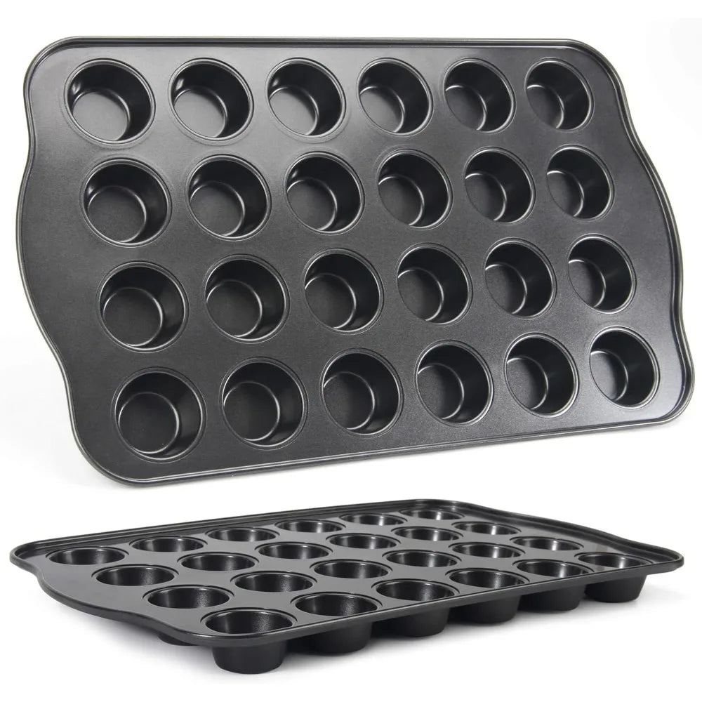 6/12 Cup Square Cupcake Baking Pan Easy To Clean Cupcake Mold Muffin Baking Pan Carbon Steel Baking Pan Non-stick Baking Pan