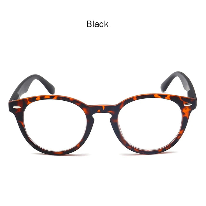 Retro Leopard Oval Frame Reading Glasses For Men&Women Clear Lens Presbyopia Eyeglasses Eyewear With Diopter+1.0 to 4.0