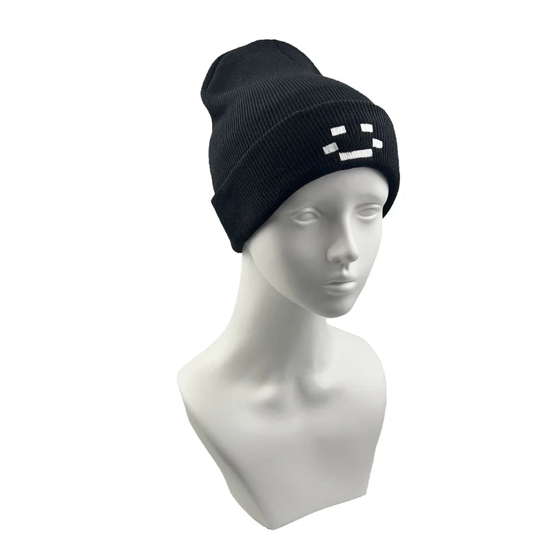 Autumn Winter Women Men Embroidery Knitted Hat Quackity Warm Beanies Hats It Makes You Look Cool